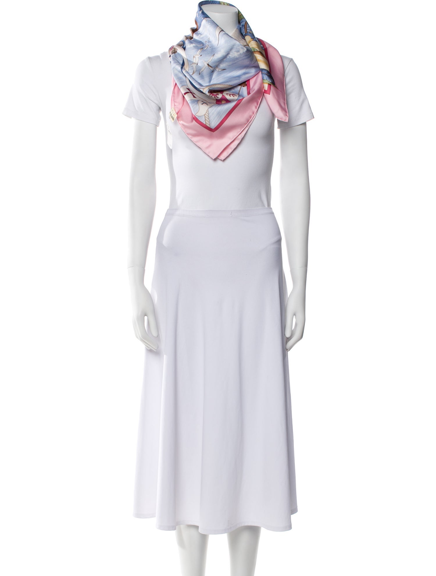 Hermès Christophe Colomb Decouvre l’Amerique Silk Scarf